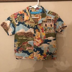 Tori Richard Kids Boat Day Aloha Shirt 2-3T